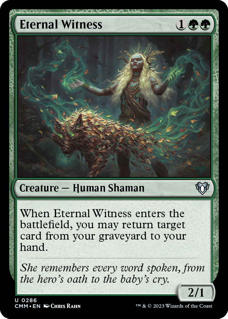 Eternal Witness (CMM-286) [Commander Masters]