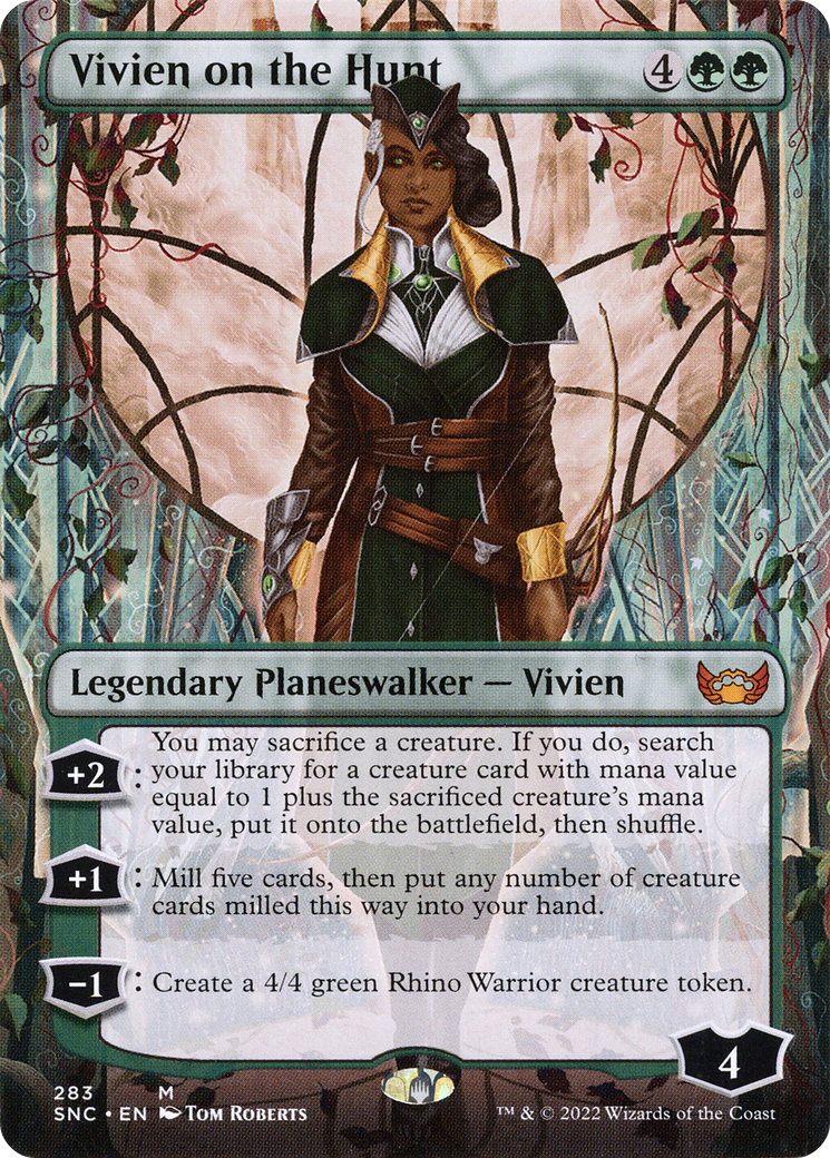 Vivien on the Hunt (Borderless) (SNC-283) [Streets of New Capenna] Foil