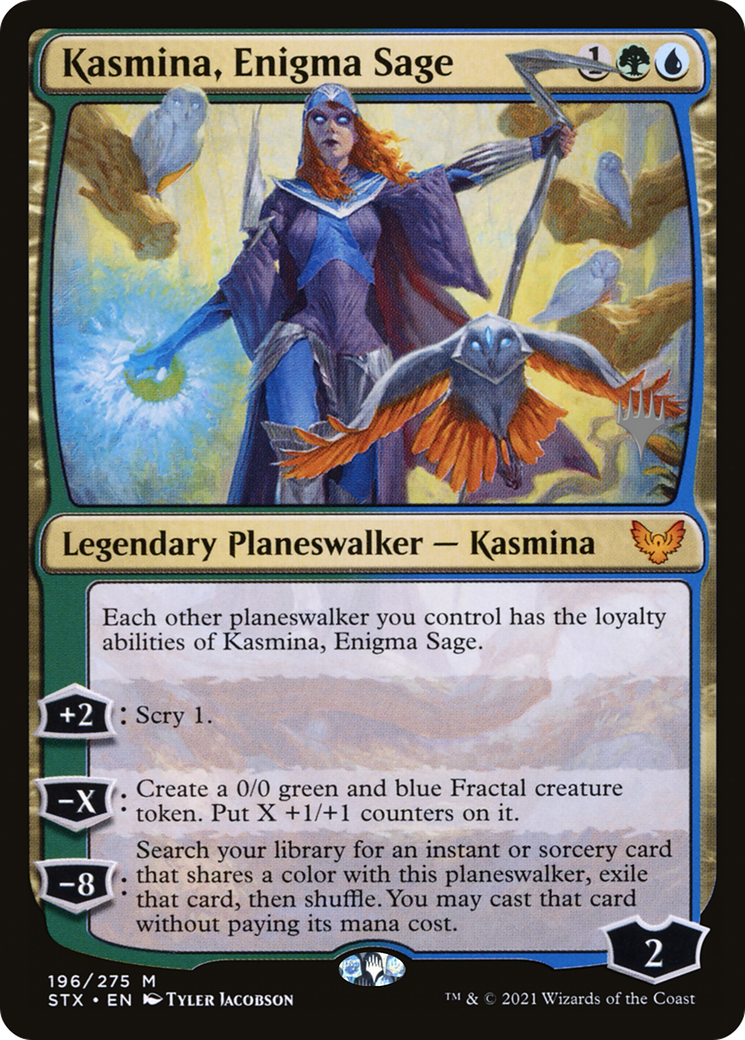 Kasmina, Enigma Sage (PPSTX-196) [Promo Pack: Strixhaven: School of Mages Promos] Foil