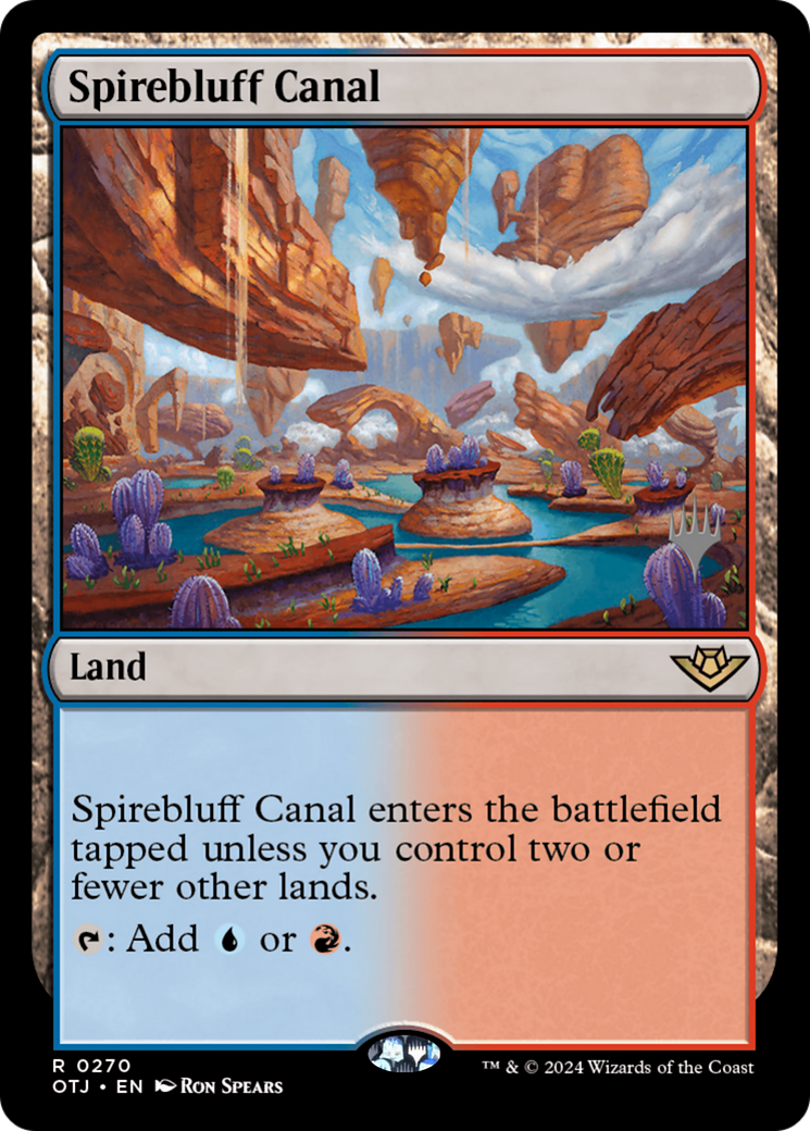 Spirebluff Canal (PPOTJ-270) [Promo Pack: Outlaws of Thunder Junction Promos] Foil