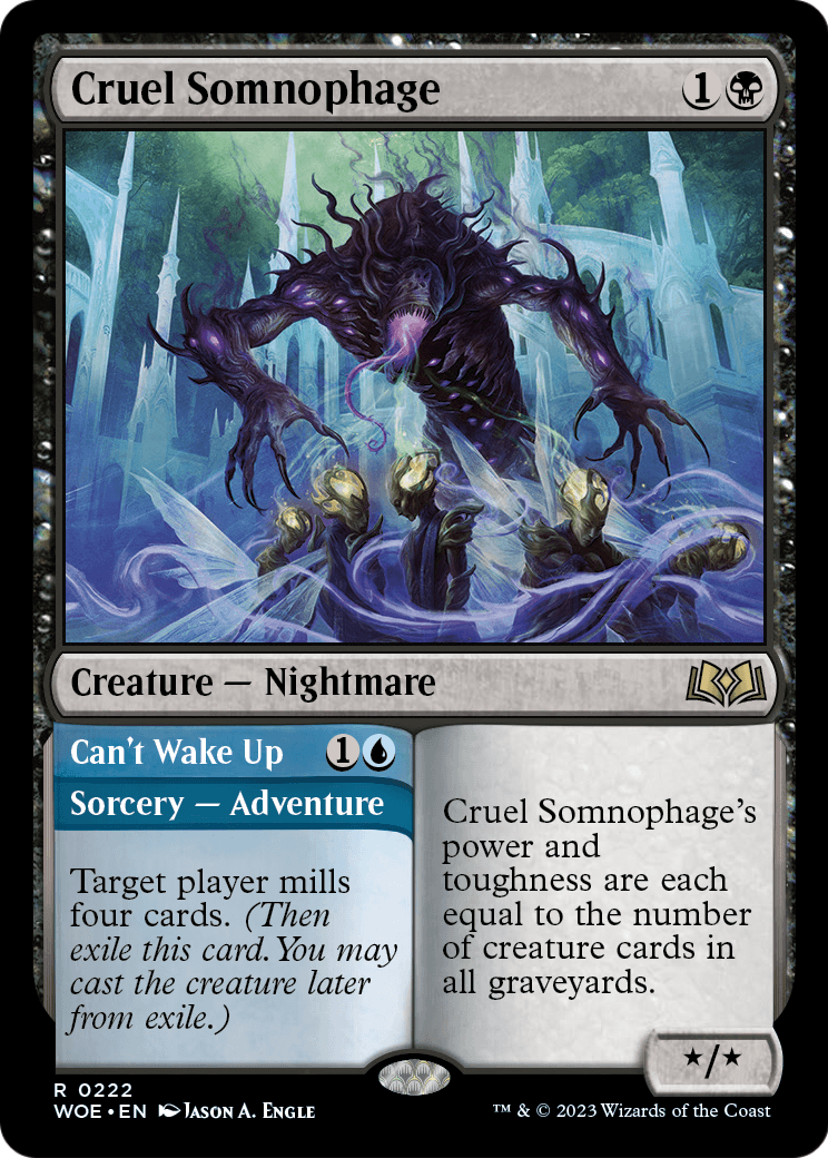Cruel Somnophage (WOE-222) [Wilds of Eldraine]