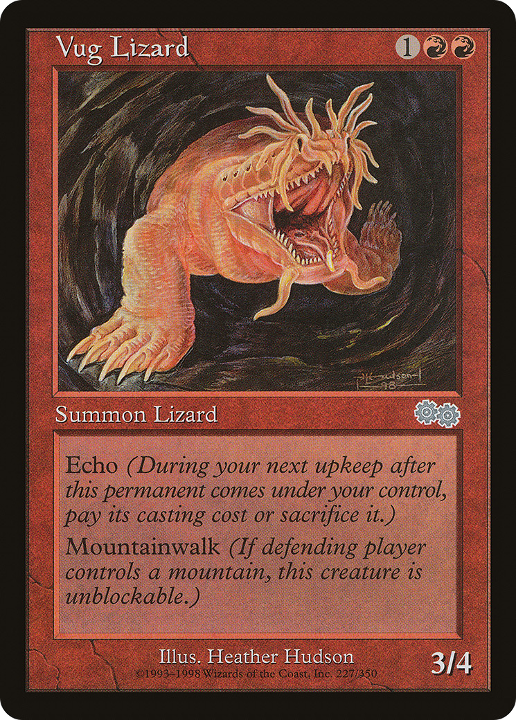 Vug Lizard (USG-227) [Urza's Saga]