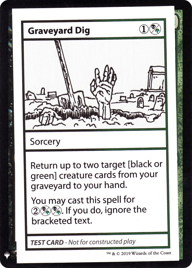 Graveyard Dig [Mystery Booster Playtest Cards 2019]