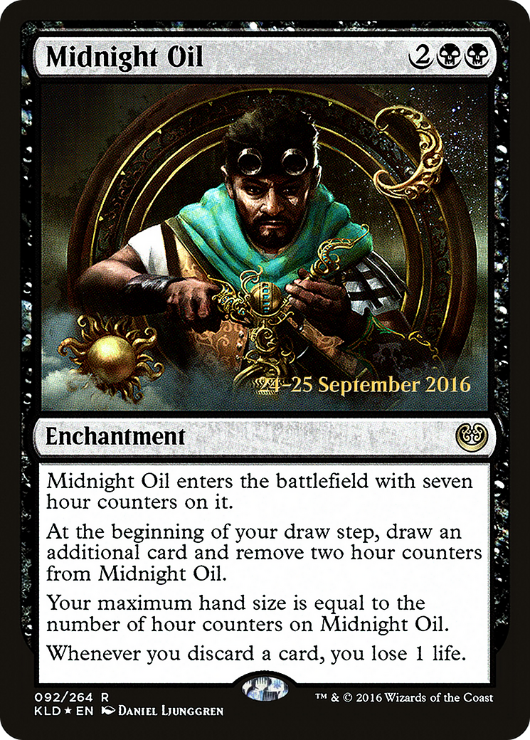 Midnight Oil (PRE-092) [Kaladesh Promos] Foil