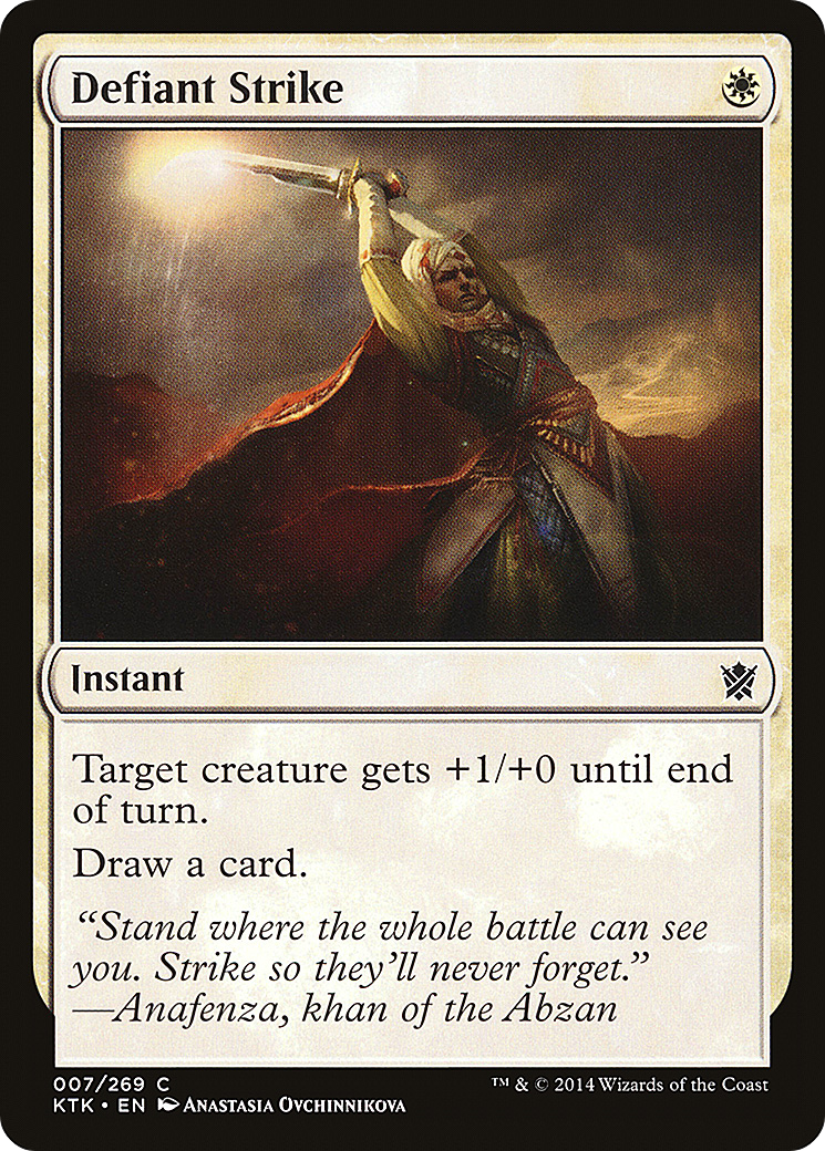 Defiant Strike (KTK-007) [Khans of Tarkir]