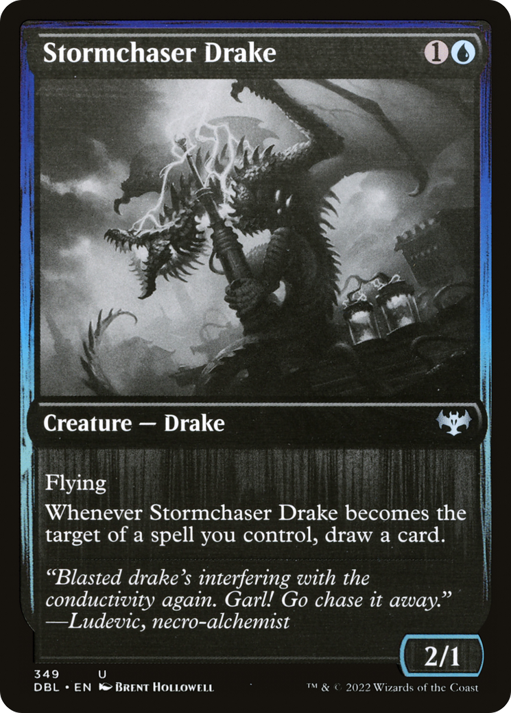Stormchaser Drake (DBL-349) [Innistrad: Double Feature] Foil