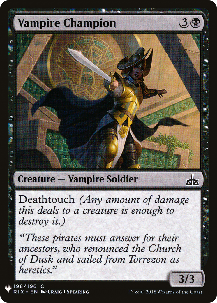 Vampire Champion (LIST-198) [The List]