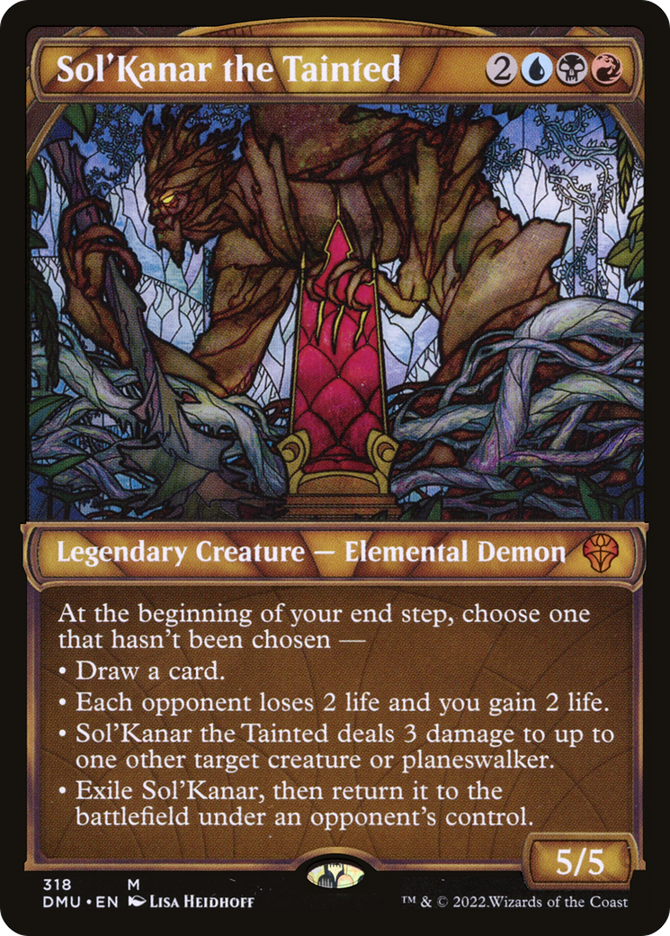 Sol'Kanar the Tainted (Showcase) (DMU-318) [Dominaria United] Foil
