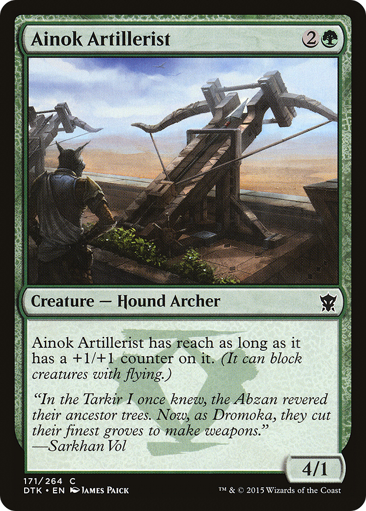 Ainok Artillerist (DTK-171) [Dragons of Tarkir] Foil