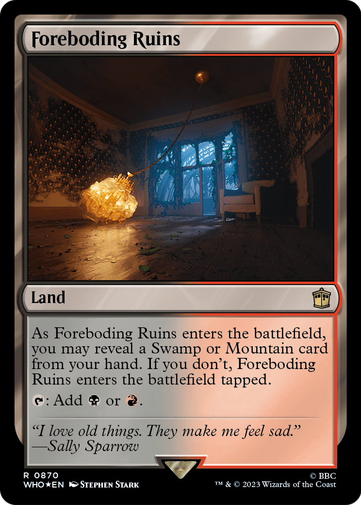 Foreboding Ruins (Surge Foil) (WHO-870) [Doctor Who] Foil