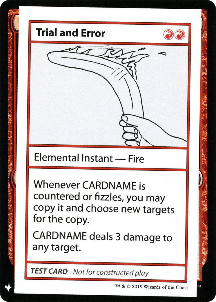 Trial and Error [Mystery Booster Playtest Cards 2019]