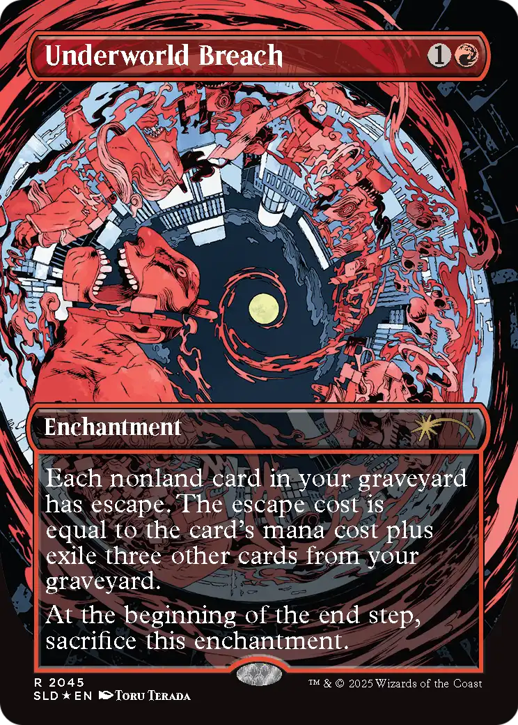 Underworld Breach (SLD-2045) (Raised Foil) (Borderless) [Secret Lair Drop] Foil