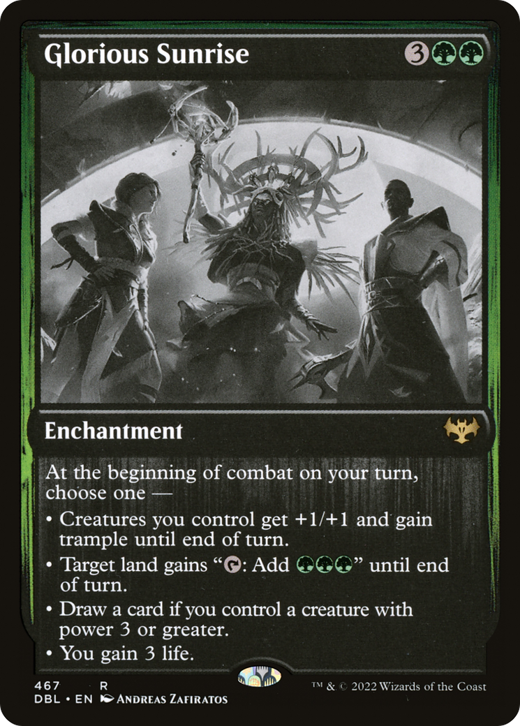 Glorious Sunrise (DBL-467) [Innistrad: Double Feature] Foil