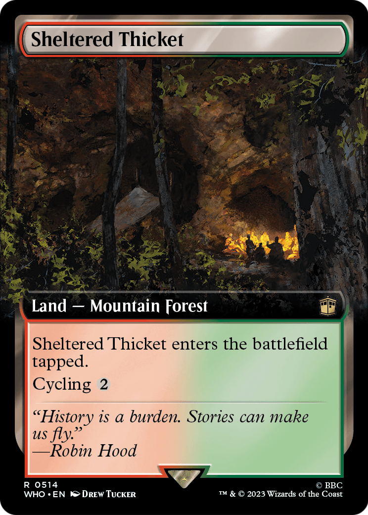 Sheltered Thicket (Extended Art) (WHO-514) [Doctor Who]