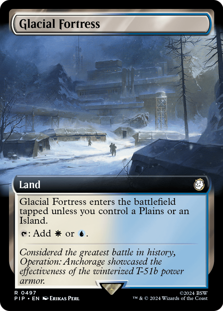 Glacial Fortress (Extended Art) (PIP-497) [Fallout] Foil