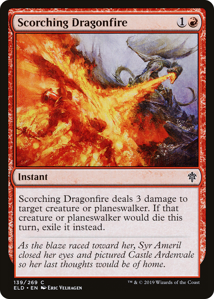 Scorching Dragonfire (ELD-139) [Throne of Eldraine] Foil