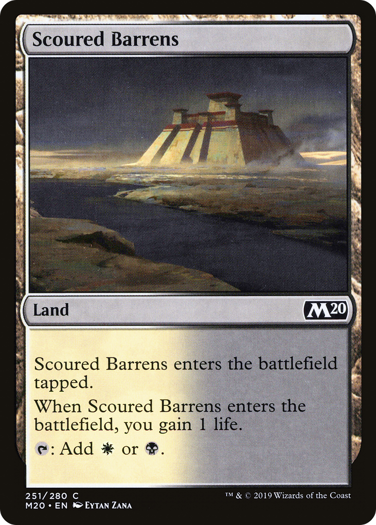 Scoured Barrens (M20-251) [Core Set 2020] Foil