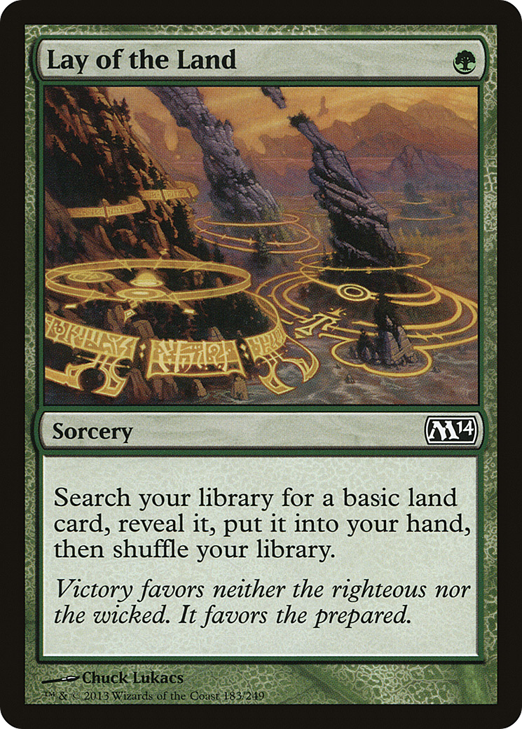 Lay of the Land (M14-183) [Magic 2014] Foil