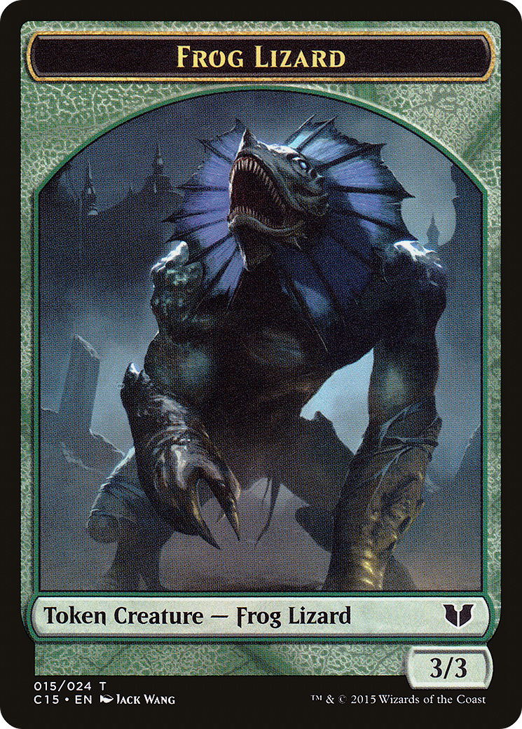 Frog Lizard // Germ Double-Sided Token (C15-15 // 7) [Commander 2015 Tokens]