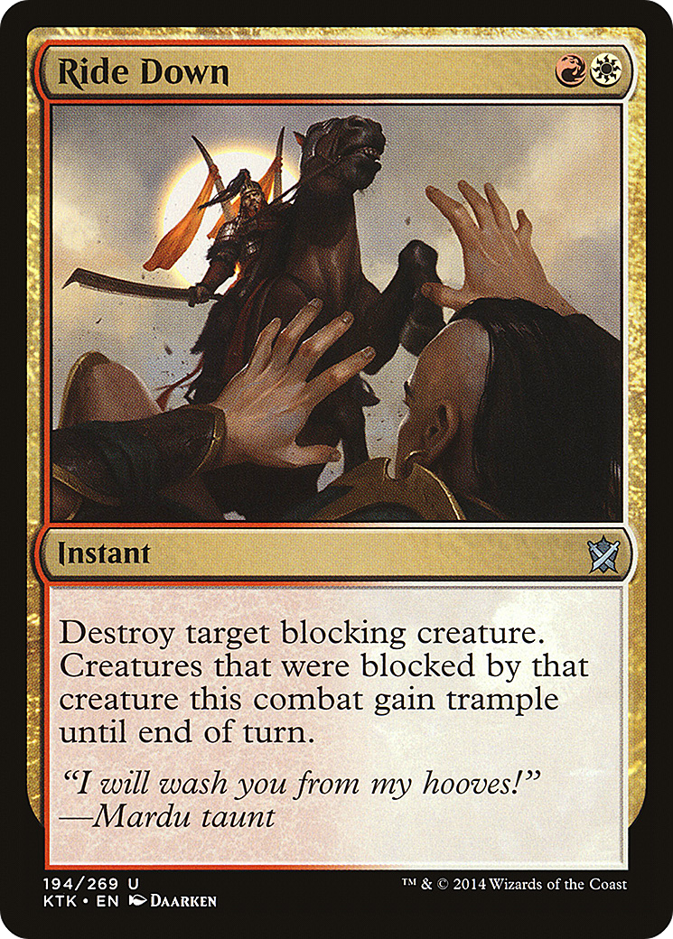 Ride Down (KTK-194) [Khans of Tarkir]