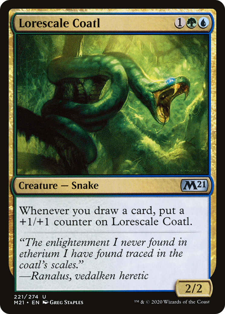 Lorescale Coatl (M21-221) [Core Set 2021] Foil