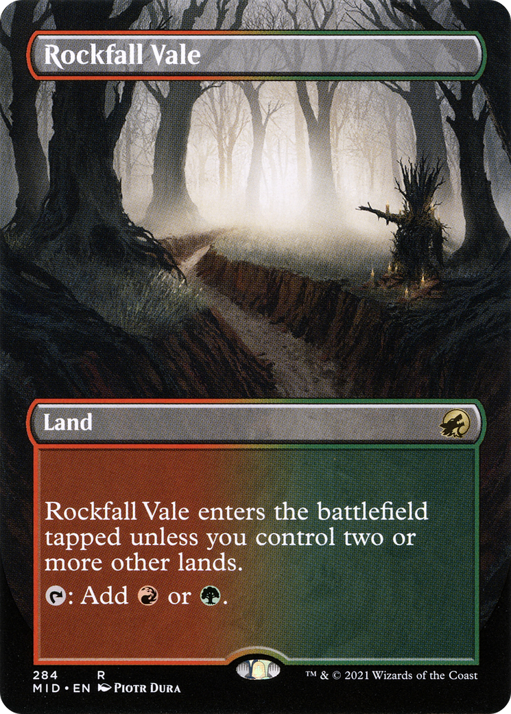 Rockfall Vale (Borderless) (MID-284) [Innistrad: Midnight Hunt]