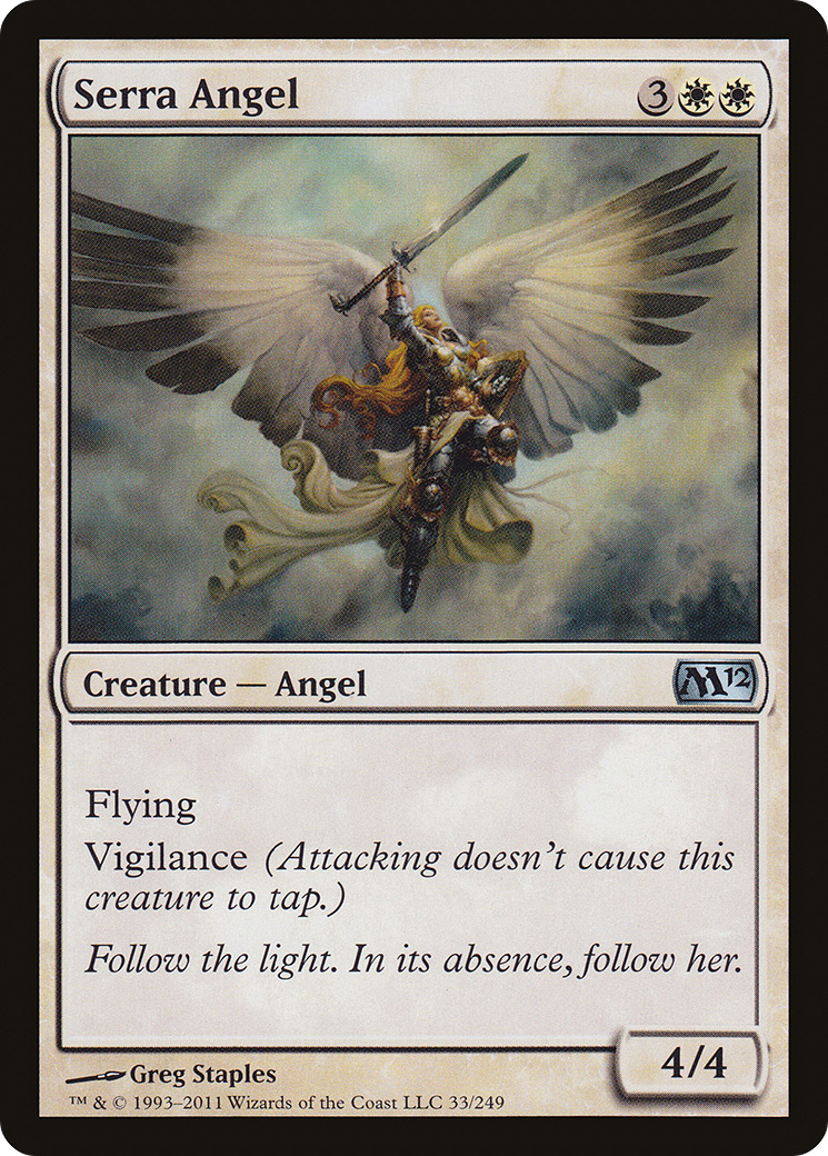 Serra Angel (M12-033) [Magic 2012]