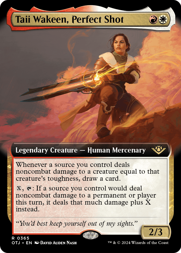 Taii Wakeen, Perfect Shot (Extended Art) (OTJ-365) [Outlaws of Thunder Junction]