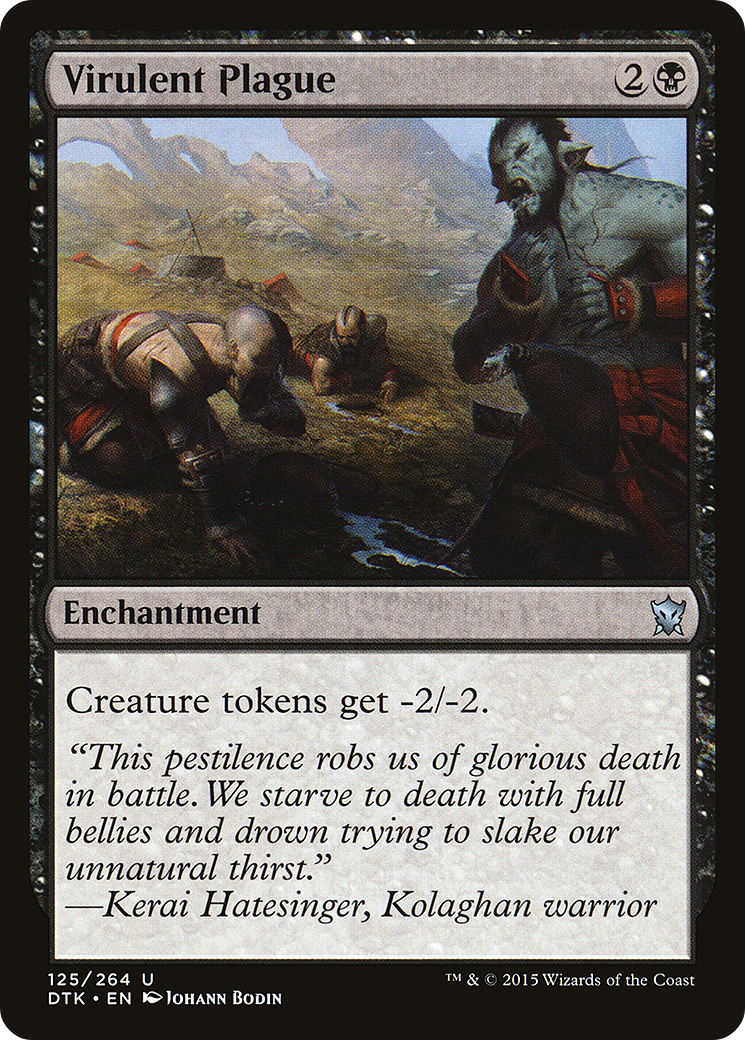 Virulent Plague (DTK-125) [Dragons of Tarkir] Foil