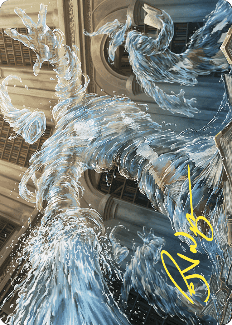 Splashy Spellcaster // Splashy Spellcaster (AWOE-009) (Borderless) [Wilds of Eldraine Art Series]
