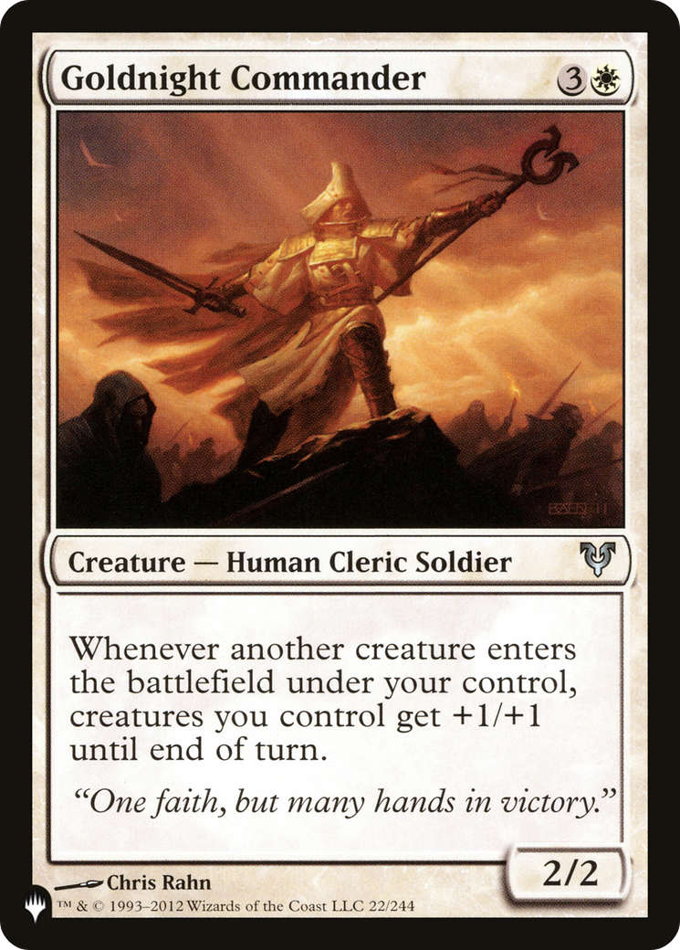 Goldnight Commander (LIST-22/244) [The List]
