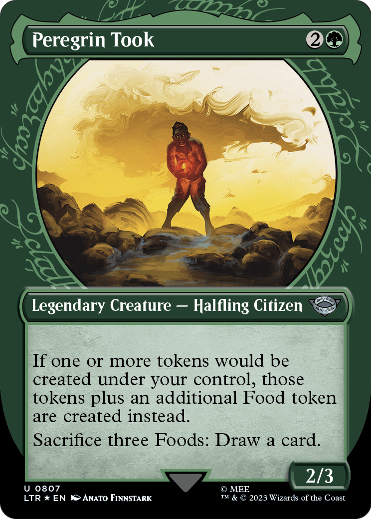 Peregrin Took (Showcase) (Surge Foil) (LTR-807) (Borderless) [The Lord of the Rings: Tales of Middle-earth] Foil