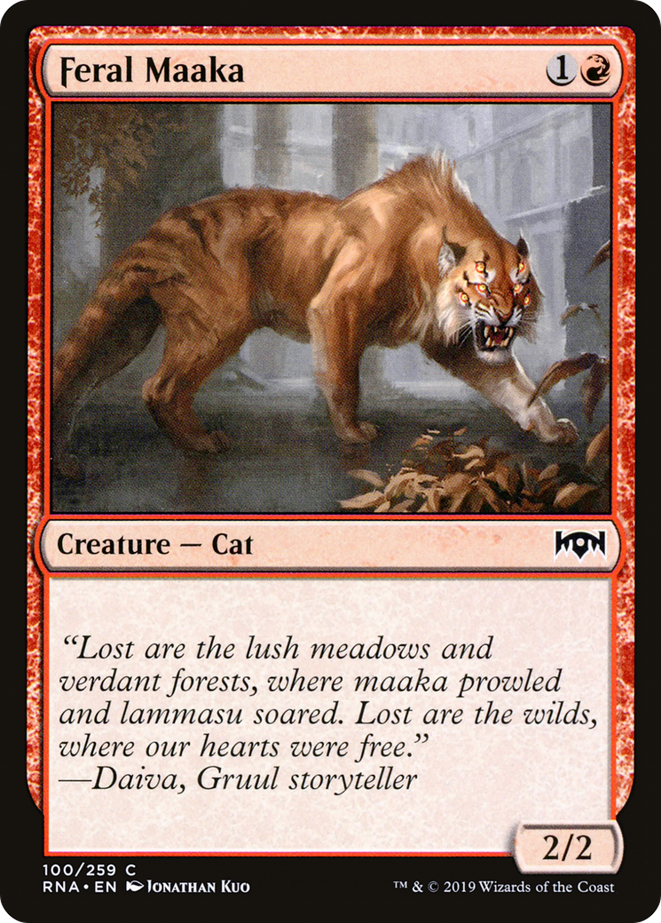 Feral Maaka (RNA-100) [Ravnica Allegiance] Foil