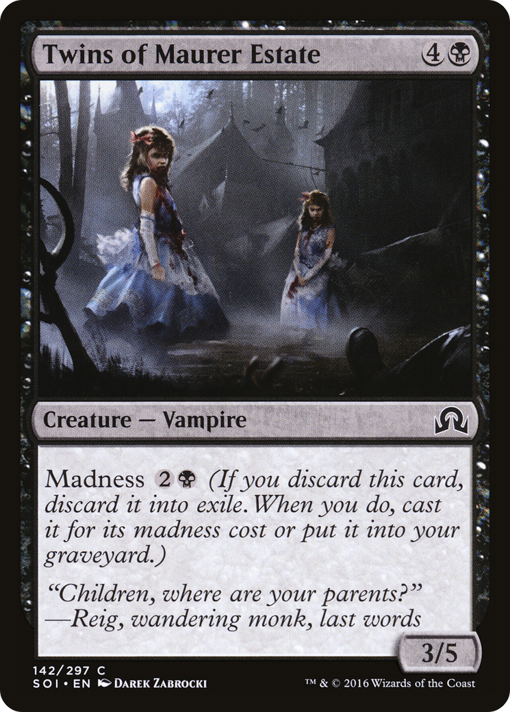 Twins of Maurer Estate (SOI-142) [Shadows over Innistrad] Foil