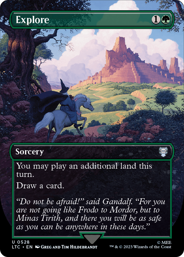 Explore (Borderless) (LTC-528) [Tales of Middle-earth Commander]