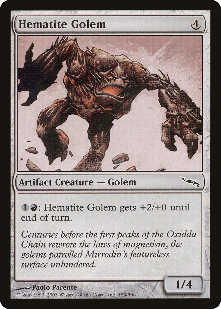 Hematite Golem (MRD-185) [Mirrodin]