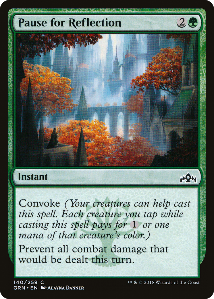 Pause for Reflection (GRN-140) [Guilds of Ravnica] Foil