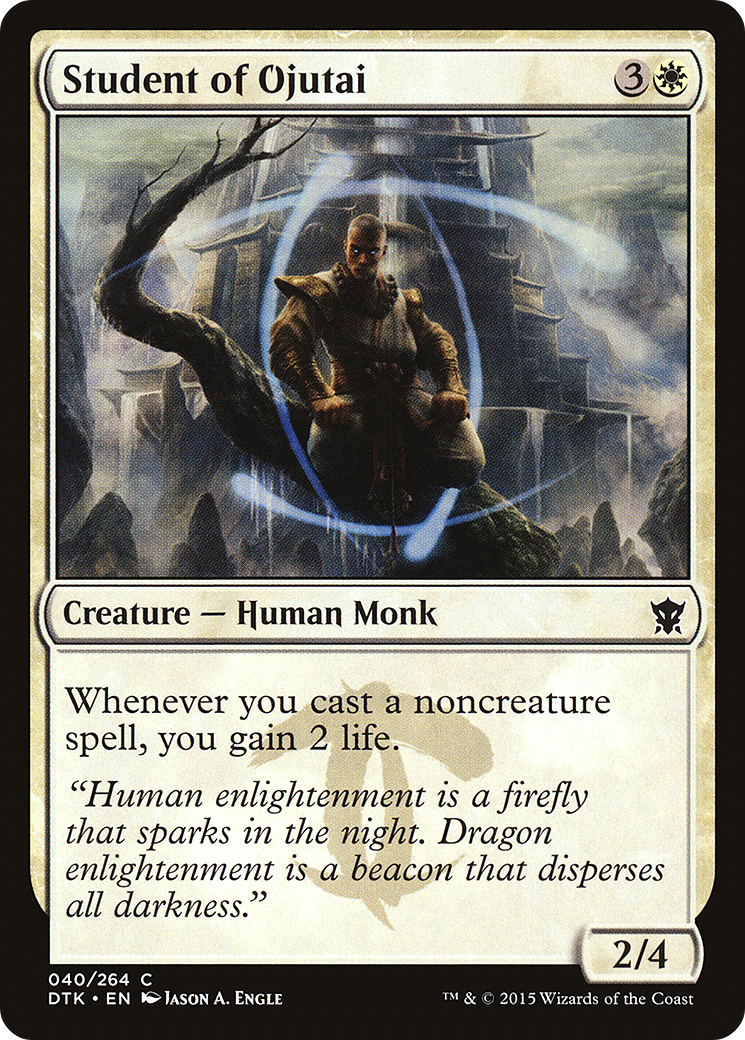Student of Ojutai (DTK-040) [Dragons of Tarkir] Foil