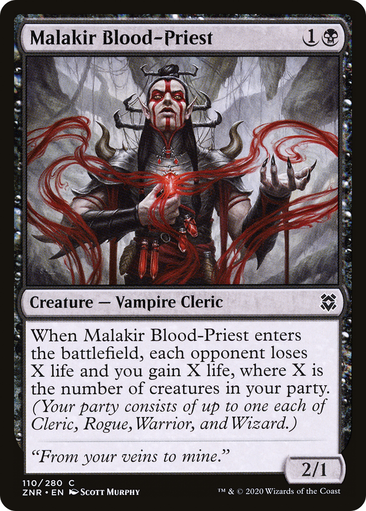 Malakir Blood-Priest (ZNR-110) [Zendikar Rising] Foil