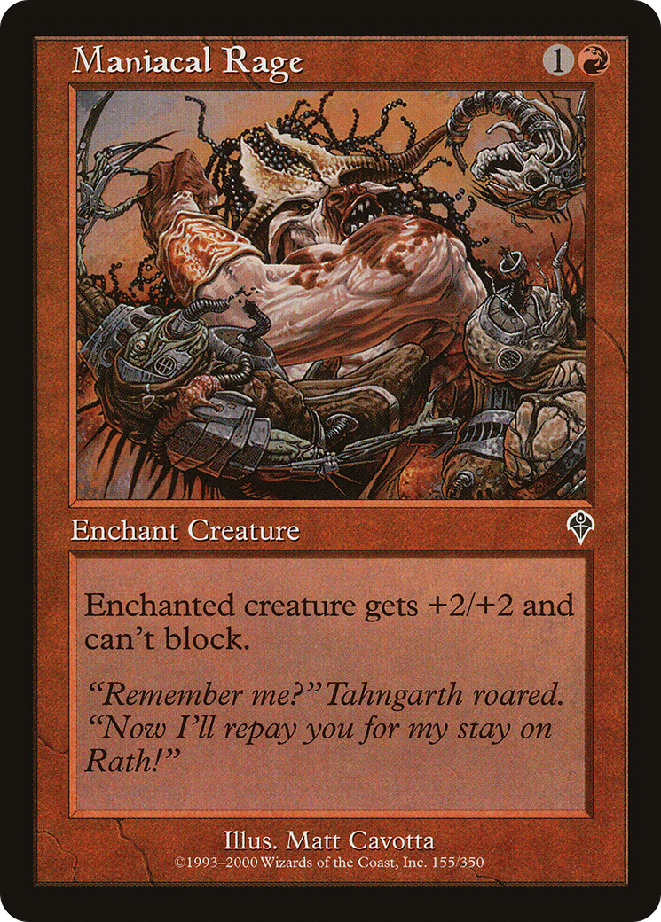 Maniacal Rage (INV-155) [Invasion] Foil