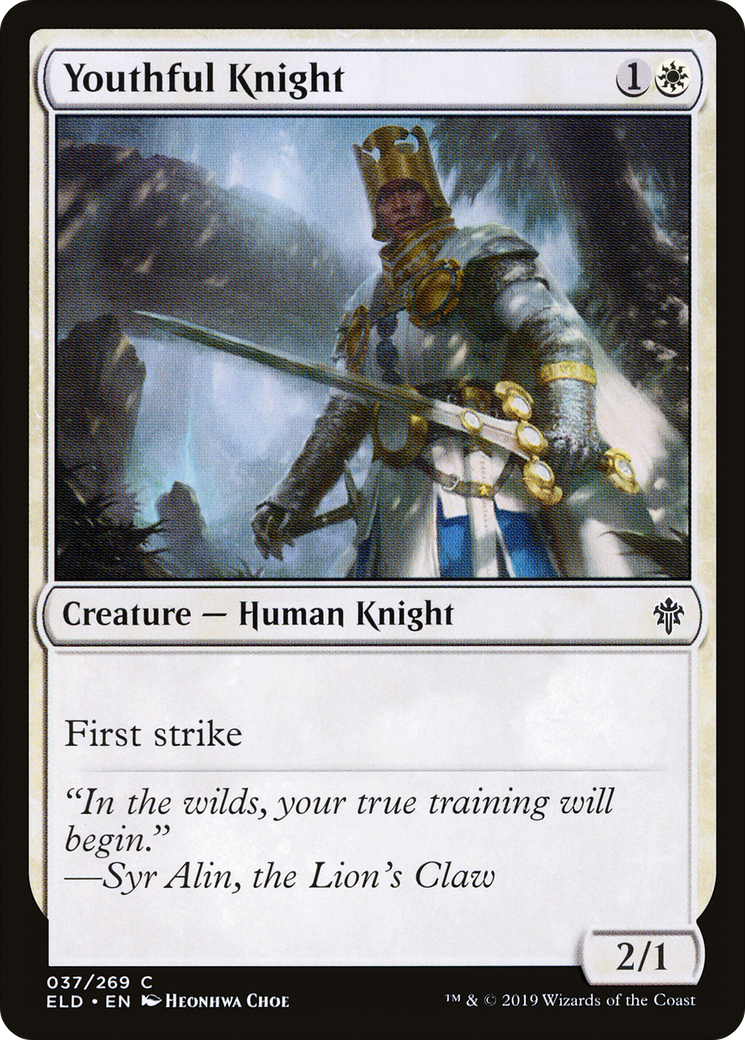 Youthful Knight (ELD-037) [Throne of Eldraine] Foil