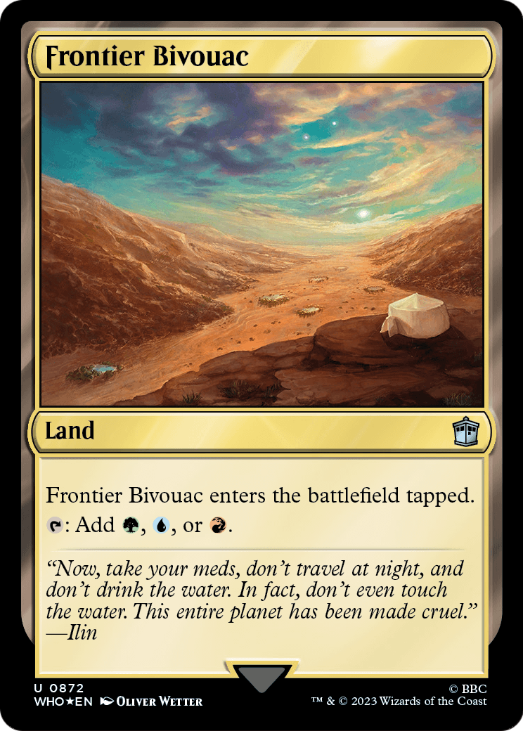 Frontier Bivouac (Surge Foil) (WHO-872) [Doctor Who] Foil