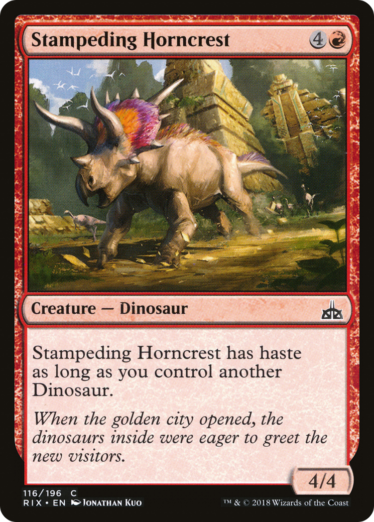 Stampeding Horncrest (RIX-116) [Rivals of Ixalan]