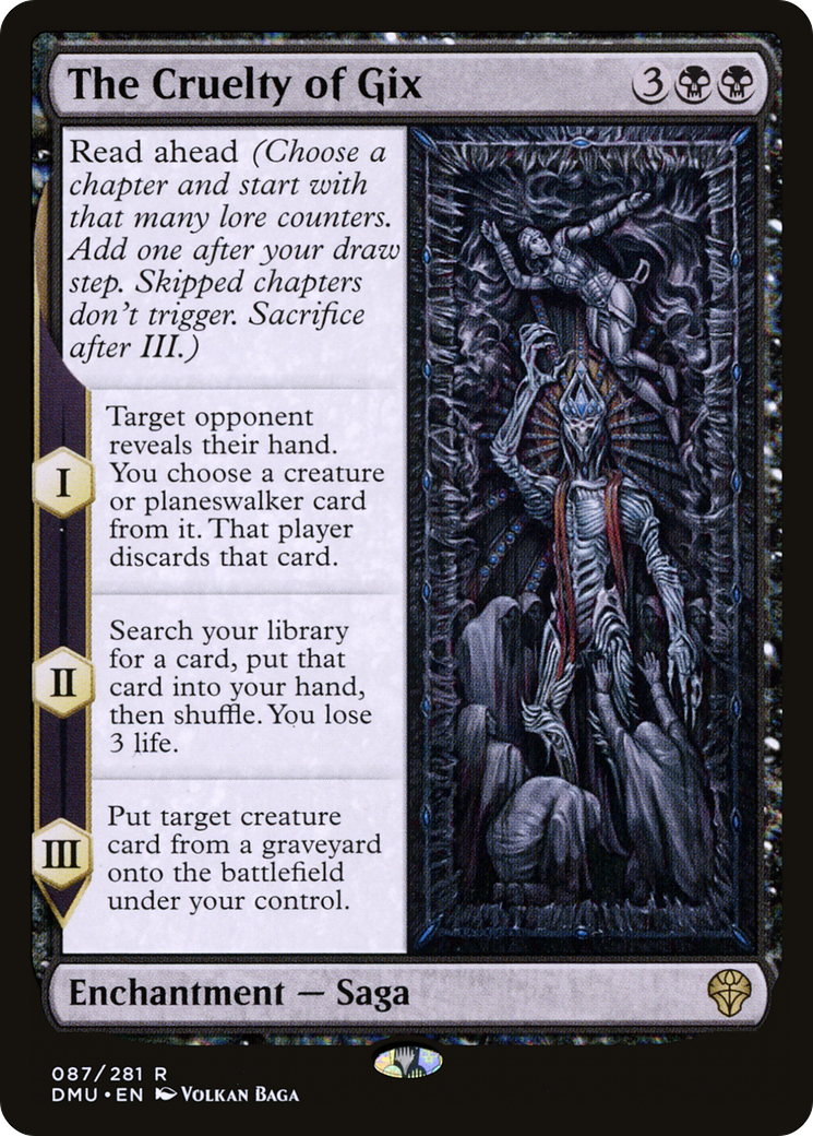 The Cruelty of Gix (DMU-087) [Dominaria United] Foil