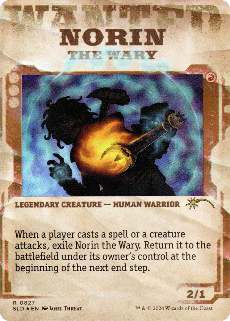 Norin the Wary (SLD-827) (Showcase) (Borderless) [Secret Lair Drop] Foil