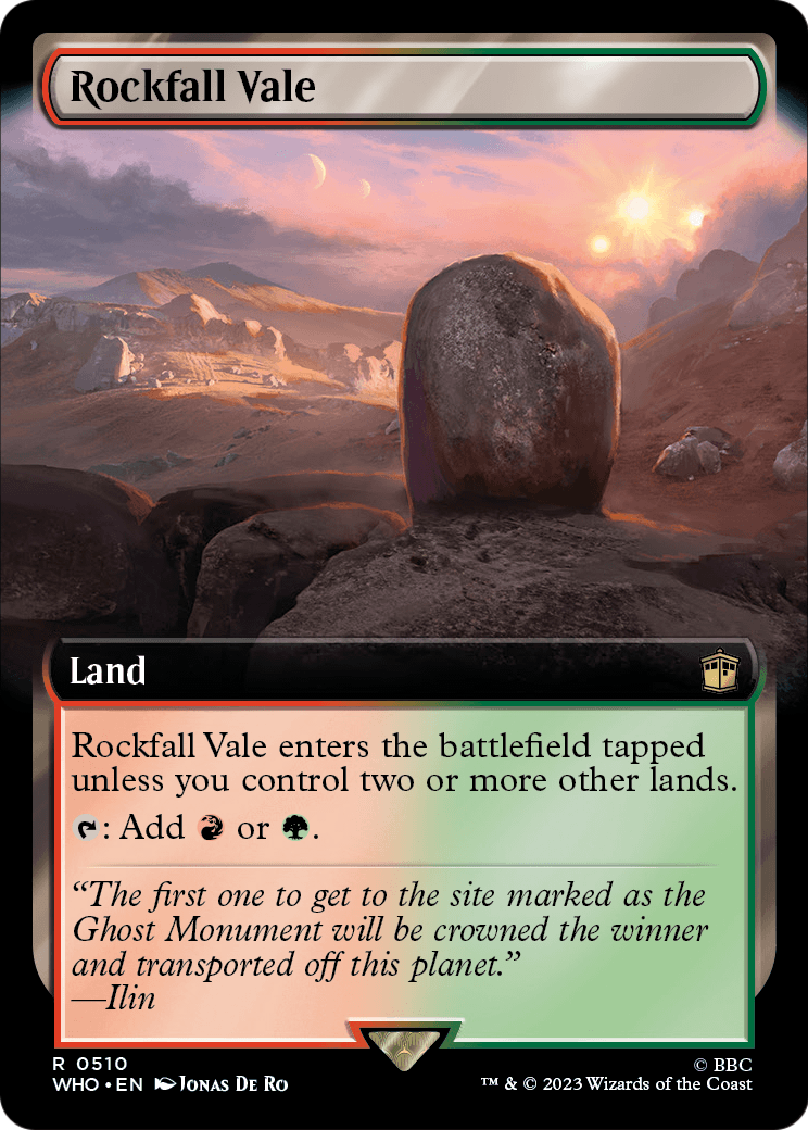 Rockfall Vale (Extended Art) (WHO-510) [Doctor Who]