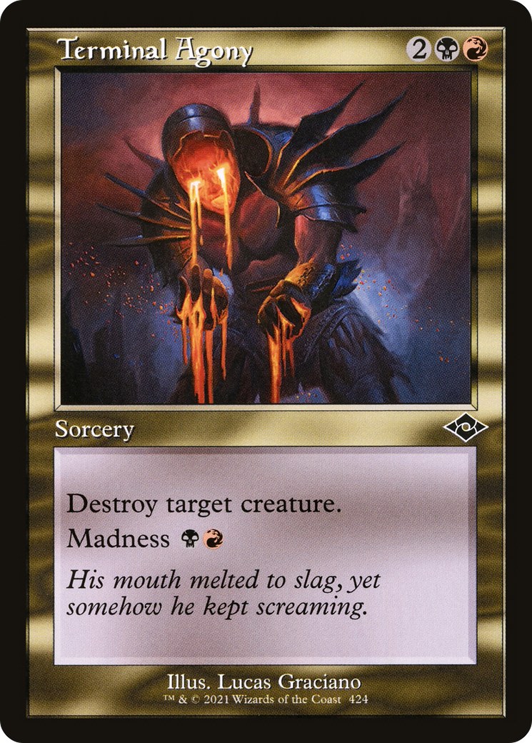 Terminal Agony (Retro Frame) (MH2-424) [Modern Horizons 2] Foil