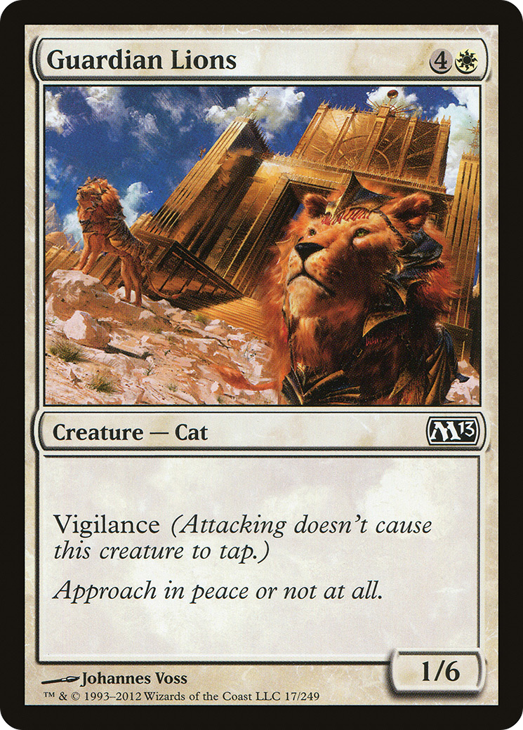 Guardian Lions (M13-017) [Magic 2013] Foil