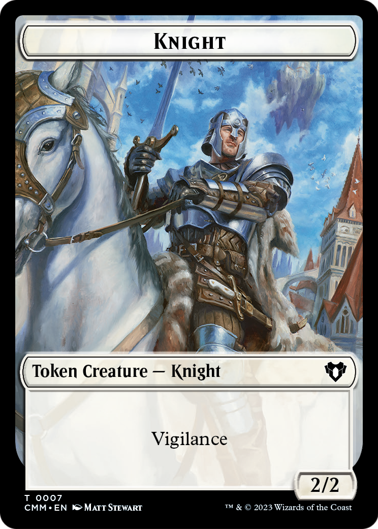 Knight (TCMM-007) [Commander Masters Tokens] Foil