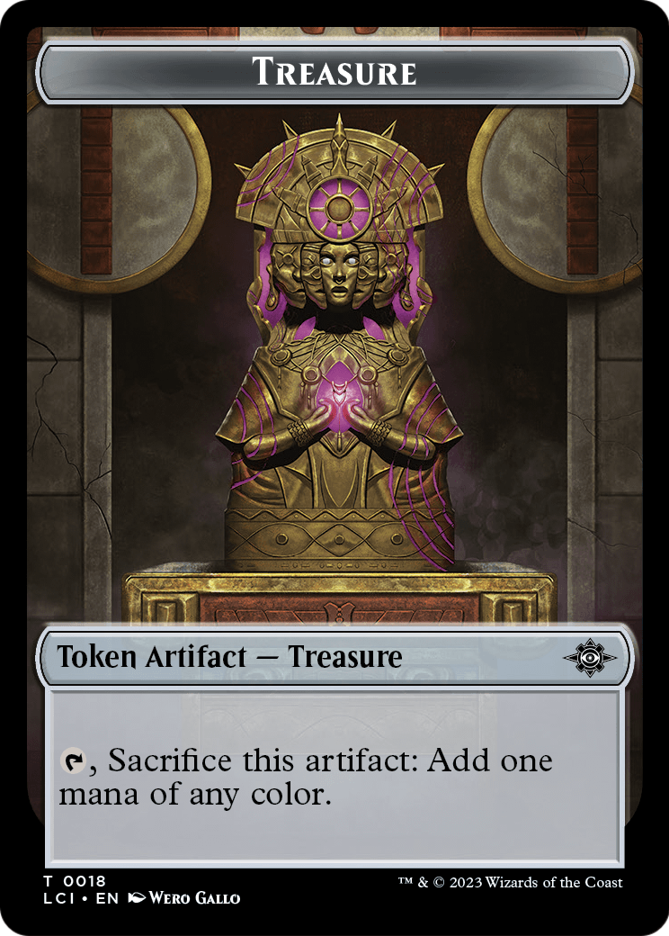Treasure (TLCI-018) [The Lost Caverns of Ixalan Tokens] Foil